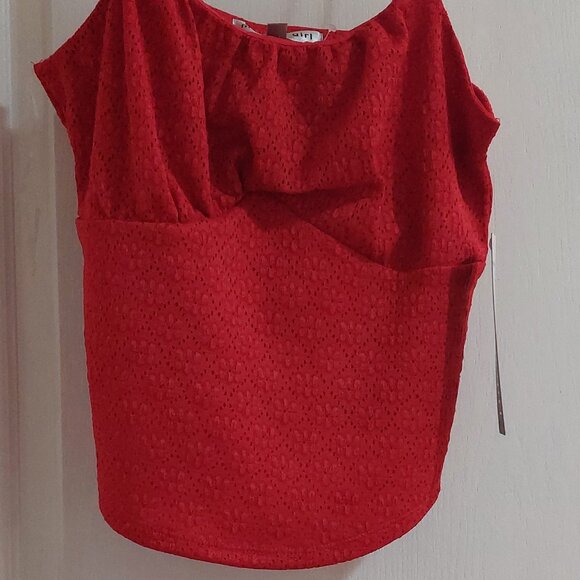Madden Girl Junior Red Lace Bustier Tank Top Sz XL - Picture 2 of 6